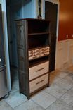 Solid Figured Walnut And Curly Maple Dresser, File Cabinet / Bookcase W/ 12 Drawers 1 small