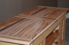 Ambrosia / Wormy Maple And Pine Tv Stand / Coffee Table With Walnut Accent 1 small