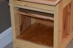 Ambrosia / Wormy Maple And Pine Tv Stand / Coffee Table With Walnut Accent 3 small
