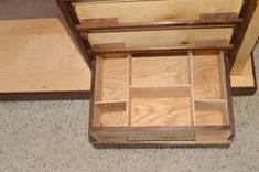 Walnut And Maple Work Table With Drawers 2 small