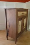 Walnut And Spalted Sycamore Media Cabinet 1 small