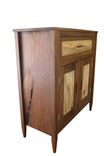 Walnut And Spalted Sycamore Media Cabinet 3 small