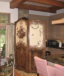 French Country Folding Screen / Room Divider 3 small