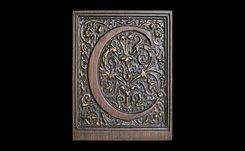 Monogram Letters In Walnut 3 small