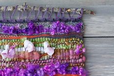 Hand-Woven Wall Hanging - Textural Wall Decor - Modern Bright Wall Decor 1 small