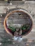 Wine Barrel Wall Door Hanger Holiday Wreath - Vairaa - Retired Ca Wine Barrel 2 small