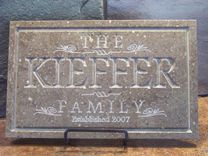 Family Name Plaque 3 small