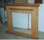Custom Oak Mantel 1 small