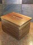 Natural Wood Watch/Jewelry Box -- Wedding Gift For The Groom 2 small