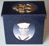 Navy Cremation Urn 1 small
