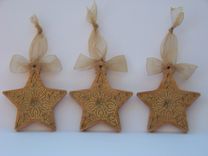 Wooden Christmas Ornaments 3 small