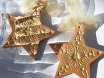 Wooden Christmas Ornaments 4 small