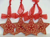 Wooden Christmas Ornaments 2 small