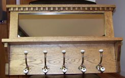 Oak Coat Rack With Mirror 3 small