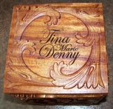 Carved Wooden Urn 1 small