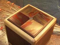 Wood Cremation Urn 2 small