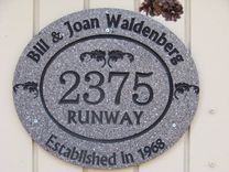 Custom Corian Address Sign 4 small