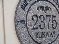 Custom Corian Address Sign 6 small