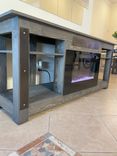 Custom Tv Media Center With Electric Chimney 2 small
