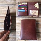 Black Or Brown Men's Leather Bifold Wallet Traveler Credit Card Divider 1 small