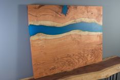 Live Edge Epoxy River Wall Art Or Coffee Table 4 small