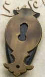 Etched Glass Pendant With Antique Mounting 2 small