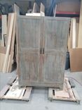 Rustic Knotty Pine Liquor Wine Cabinet Hutch Armoire 1 small