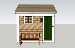 8x10 Victorian Garden Shed 2 small
