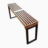 Mid Century Modern Bench With Steel Legs 1 small