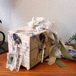 Vintage Style Honey Bee Storage Box Rag Bow Iris Storage Box 2 small