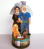 American Gothic Wedding Anniversary Cake Topper 3 small