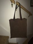 Leather & Suede Tote Bag 4 small