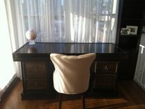 Solid Wood Handcrafted Executive Big Boss Desk W/ 4 Drawers 2 small