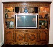 French Walnut Entertainment Center 1 small