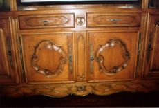 French Walnut Entertainment Center 2 small