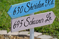 Wedding Beach Wooden Sign, Nautical Wood Arrow Directional Signage 3 small