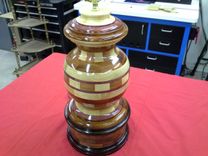 Woodturned Table Lamp 5 small