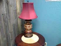 Woodturned Table Lamp 2 small