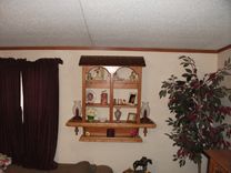 Handmade Wall Hanging Curio Cabinet 4 small