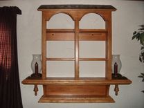 Handmade Wall Hanging Curio Cabinet 5 small
