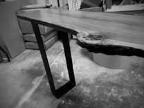 Modern Live Edge Oak Console Table 4 small