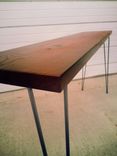Ash Stained Rustic Console Table 2 small