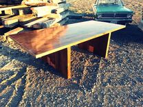Rustic Beech Plank Dining Table 1 small