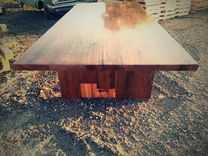 Rustic Beech Plank Dining Table 3 small