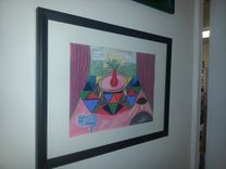 Pastel Paintings, Art On Vase 1 small