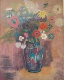 Pastel Paintings, Graphics, Art On Vase 1 small