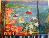 Pastel Paintings, Graphics, Art On Vase 5 small