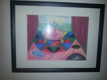 Pastel Paintings, Graphics, Art On Vase 6 small