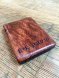 Redwood Burl Wood Wallet, Business Card Holder 3 small