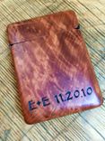 Redwood Burl Wood Wallet, Business Card Holder 1 small
